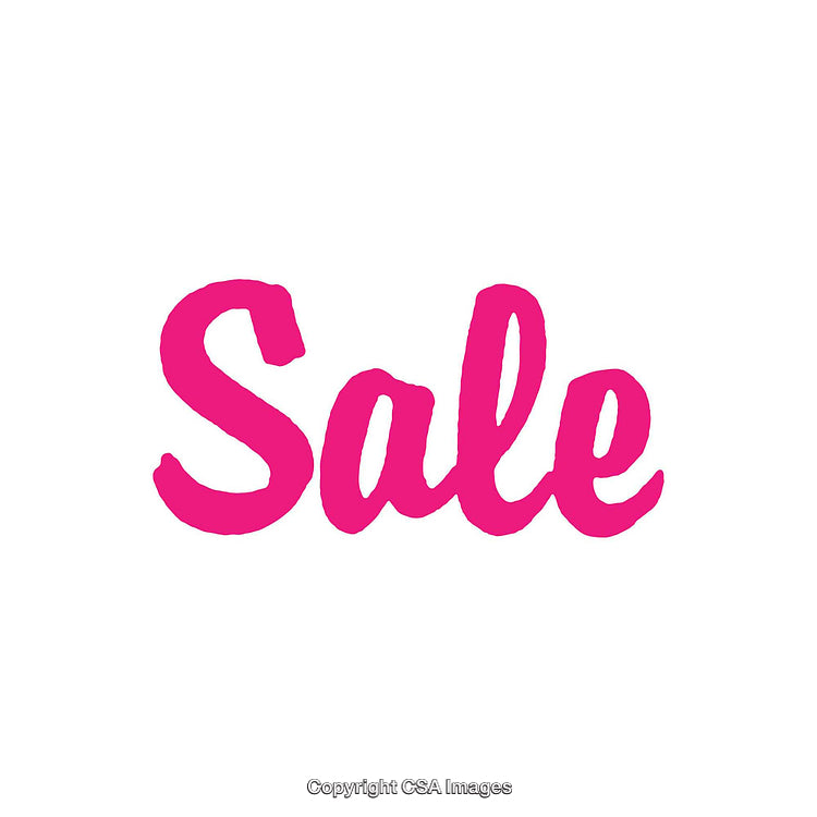 Bold Pink 'Sale' Text on White Background for Promotions