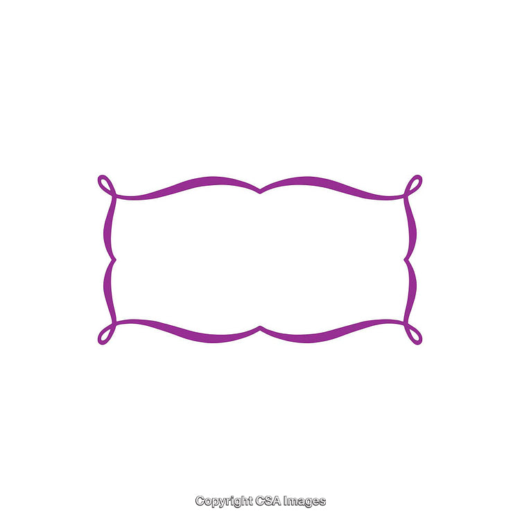 Elegant Purple Decorative Frame Illustration on a White Background