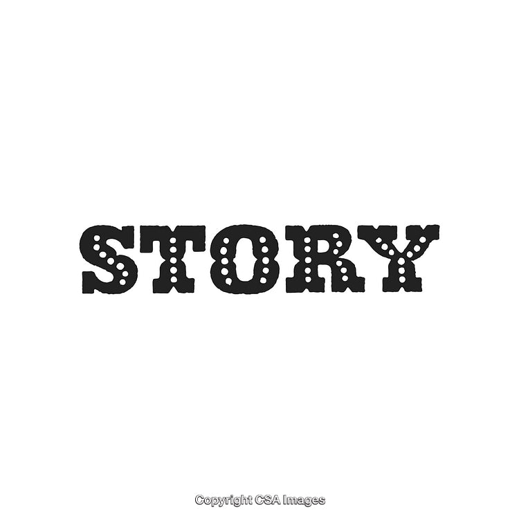 Vintage Style Text Artwork Featuring the Word 'Story' in Bold Letters