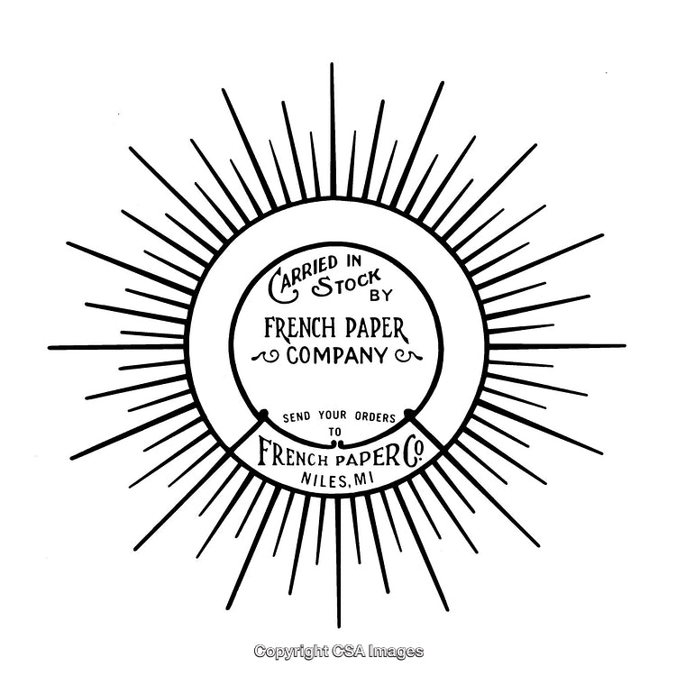 Vintage Sunray Emblem Design for Artistic and Commercial Use