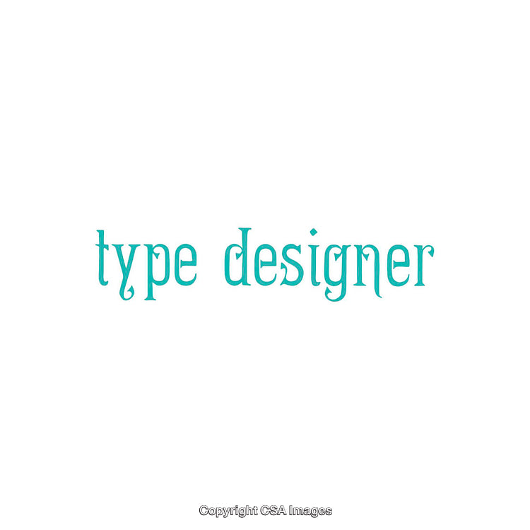 Typography Design Image Featuring Unique and Creative Typefaces in Teal Shade
