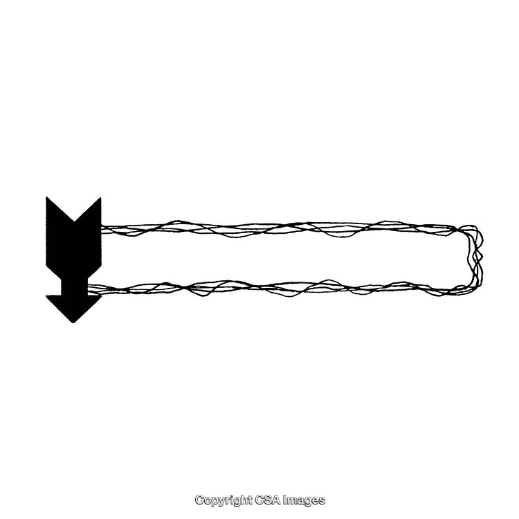 Black and White Border Illustration with Rectangular Design