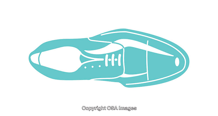 Vector Illustration of a Shoe Icon in Minimalist Style
