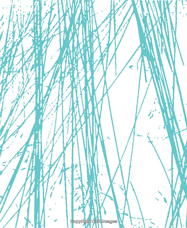Abstract Turquoise Line Pattern on White Background for Creative Designs