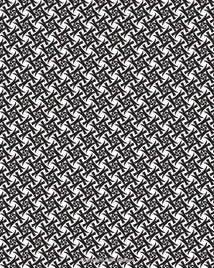 Abstract Black and White Geometric Pattern Design Background