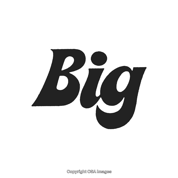 Bold and Expressive Handwritten Word Big in Elegant Black Typography