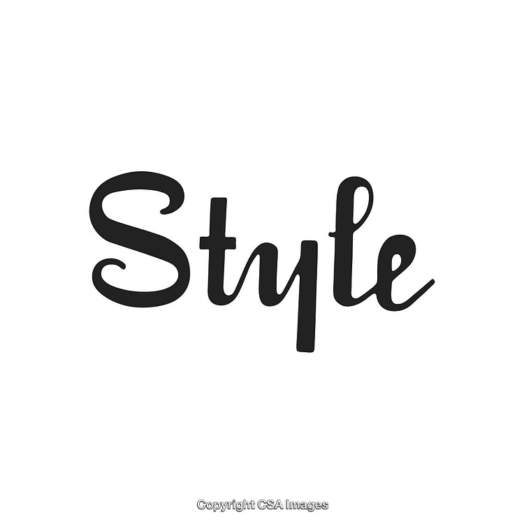 Modern Script Style Typography Design Featuring Black Text on White Background