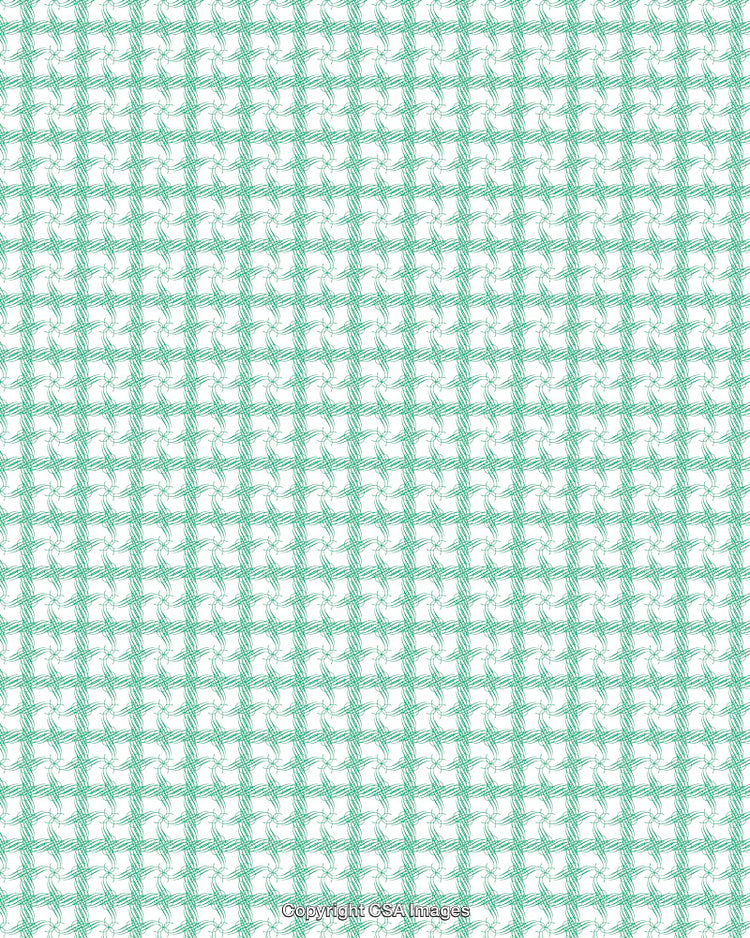 Simple Abstract Turquoise Pattern on White Background