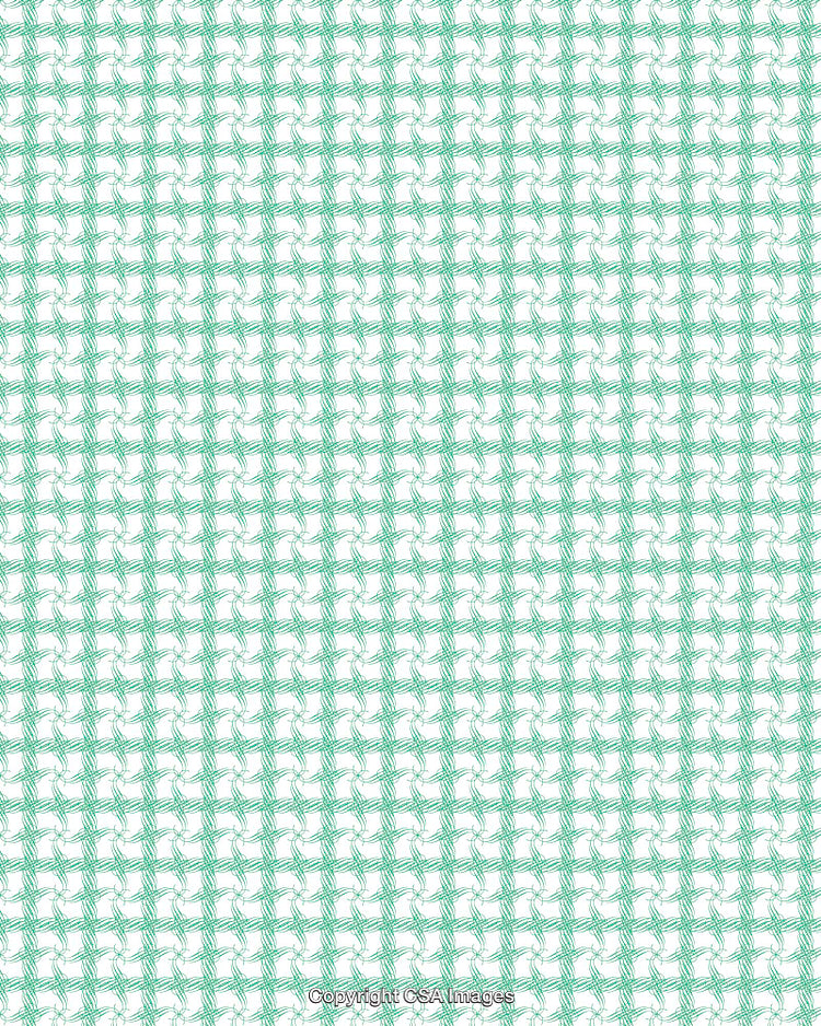 Simple Abstract Turquoise Pattern on White Background
