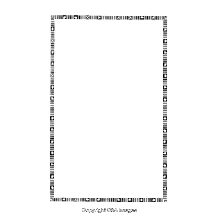 Black and White Border Design with Elegant Geometric Patterns