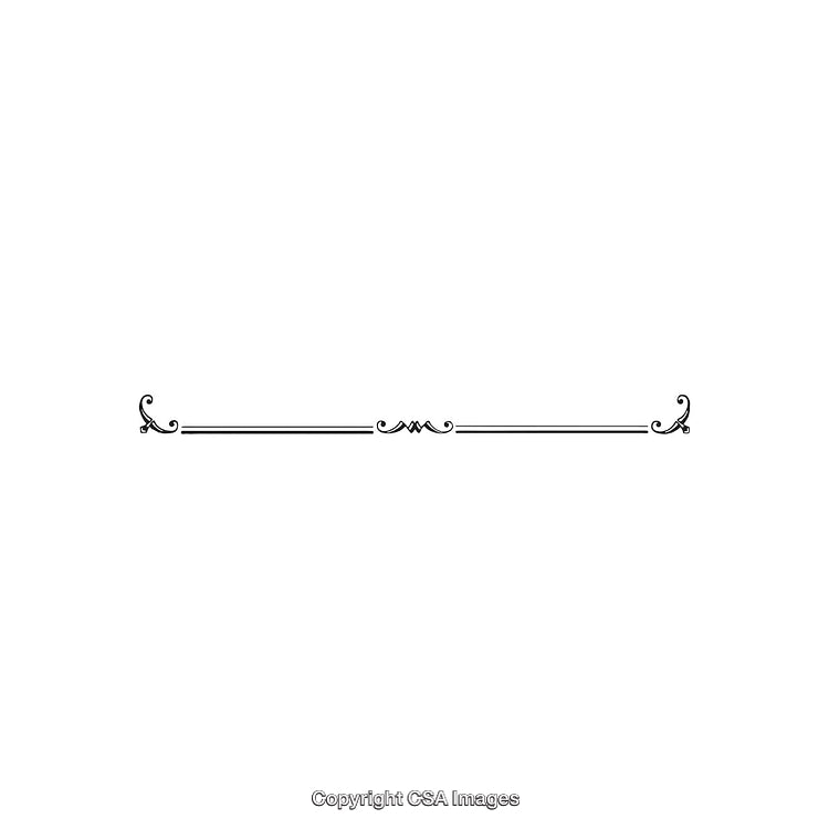 Elegant Black and White Decorative Border with Vintage Flourishes