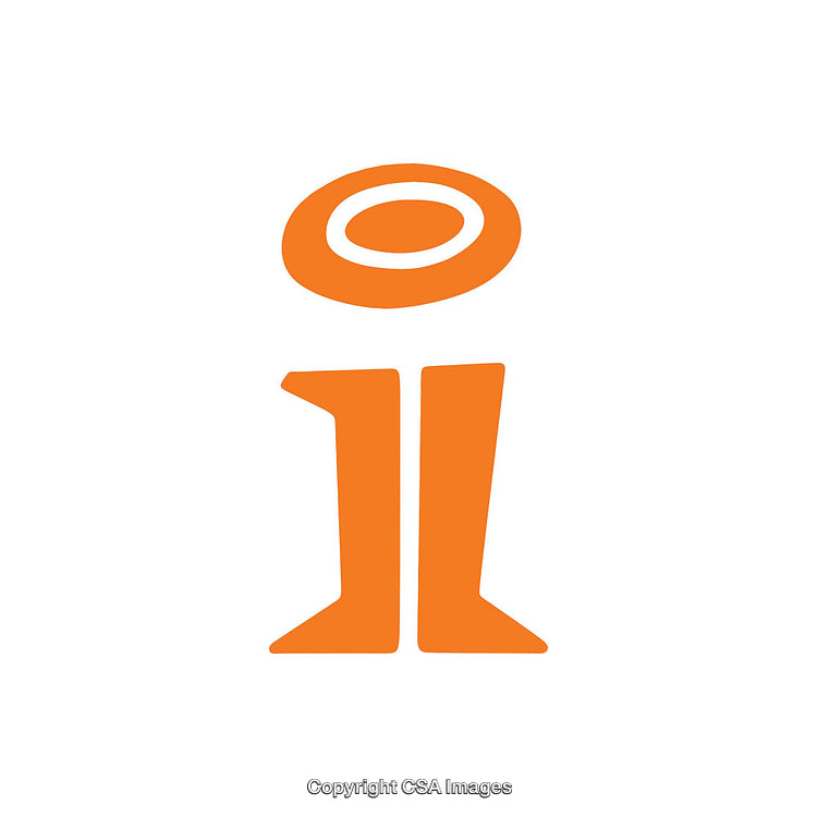 Minimalistic Illustration of the Letter I with Halo Above