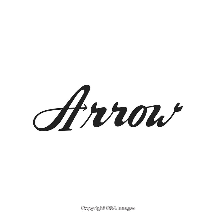 Creative Typography Design with an Arrow Incorporated into the Script Text