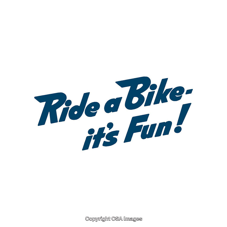 Typography Promoting Cycling Enthusiasm with a Positive Message