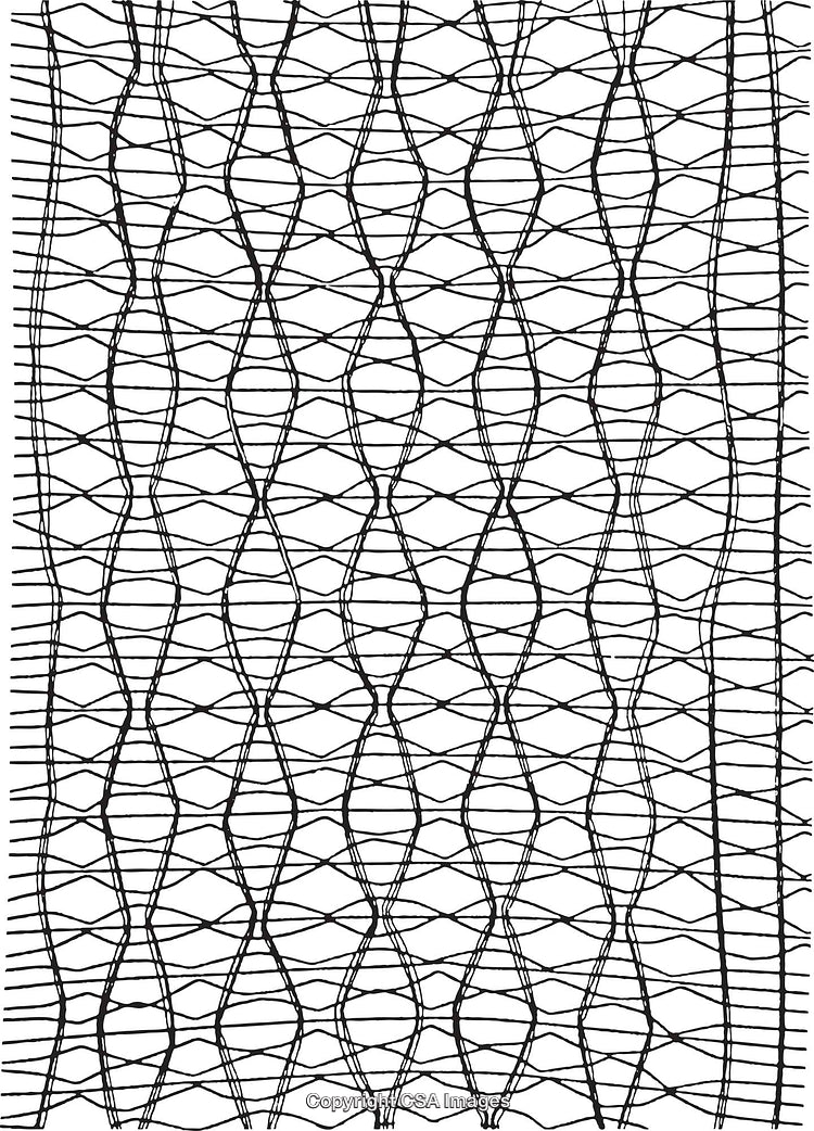 Abstract Black and White Geometric Pattern for Background or Design