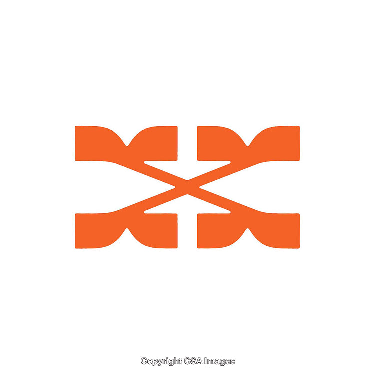 Creative Orange Letter W Design With Geometric Shapes