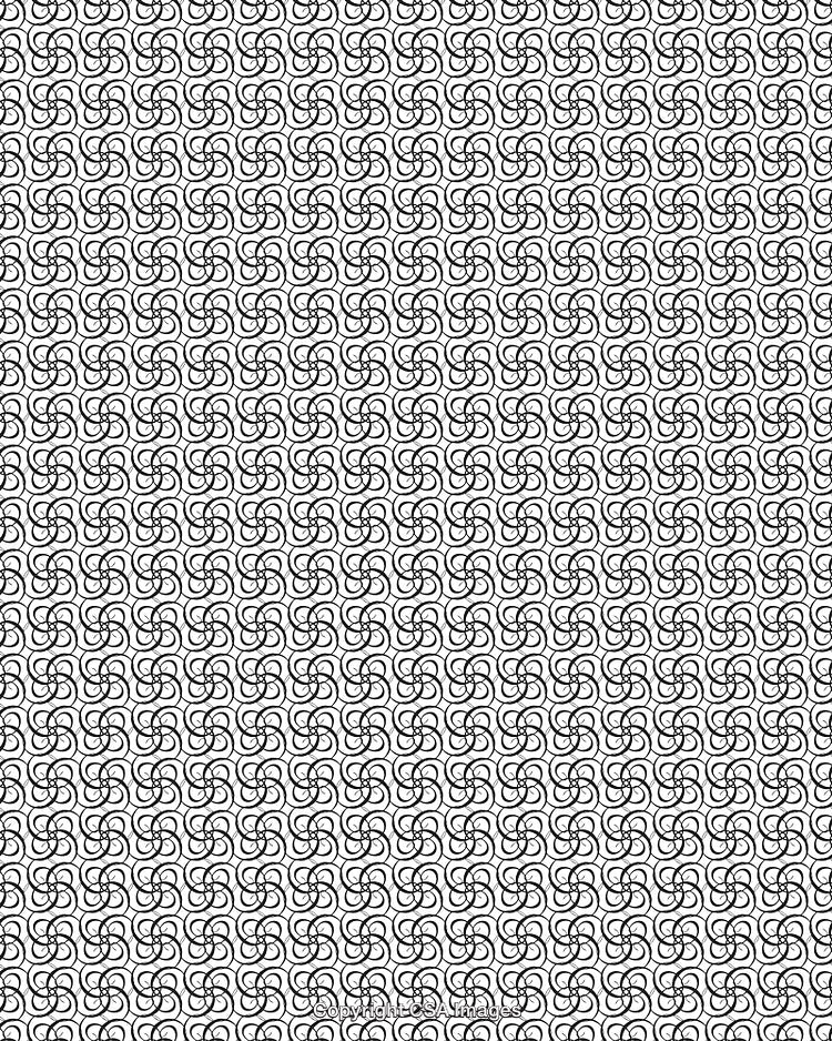 Black and White Seamless Geometric Pattern for Creative Background Designs