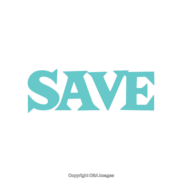 Single Word Concept Displayed in Bold Aqua Typeface on White Background