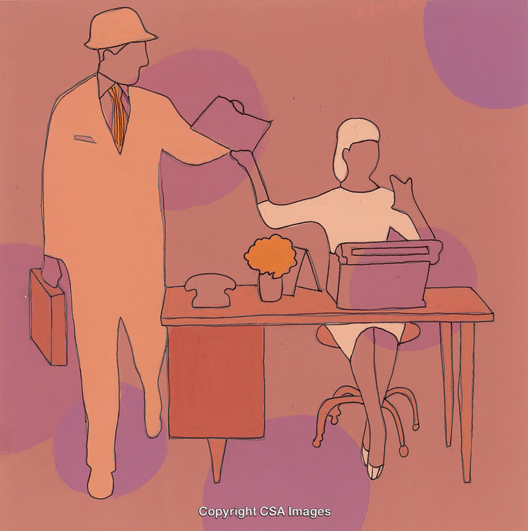 Businessman and Administrative Assistant