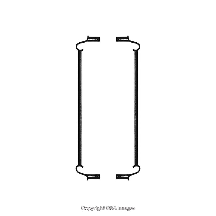Minimalistic Black and White Decorative Design Ornament Illustration