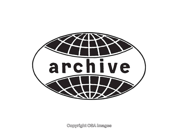 Black and White Line Art Illustration of Text with a Global Theme