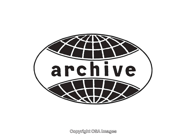 Black and White Line Art Illustration of Text with a Global Theme