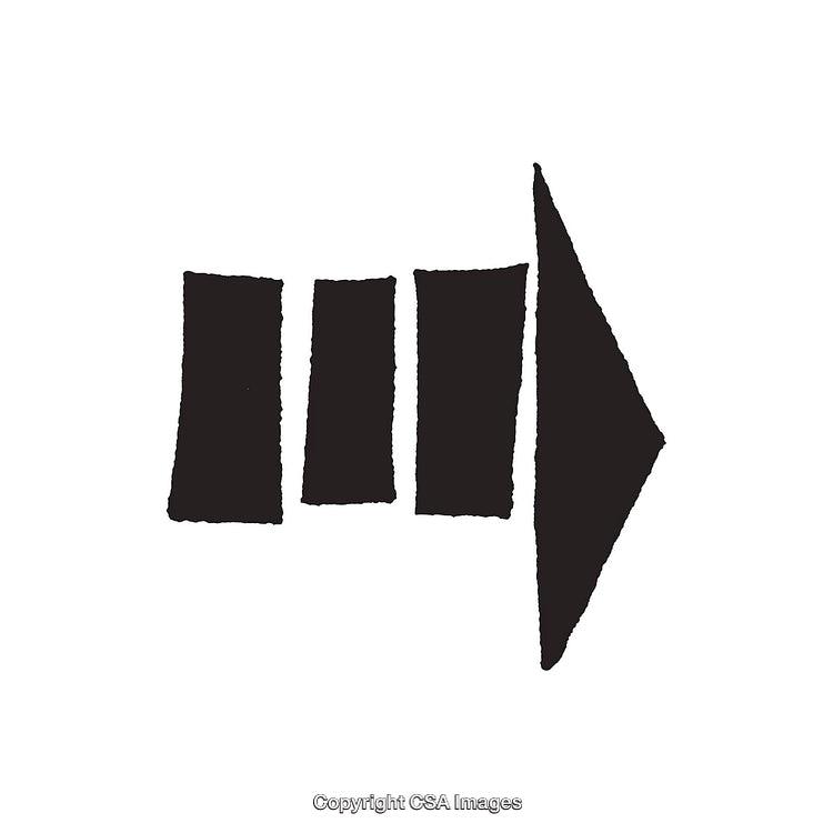 Abstract Black and White Artistic Shaped Minimalist Design