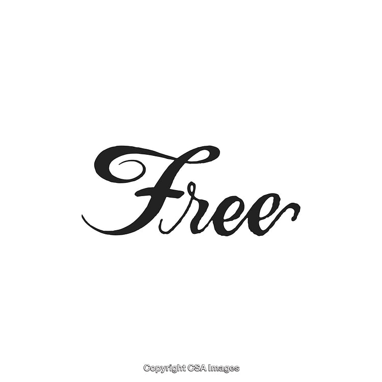 Elegant Handwritten Typographic Artwork Featuring the Word Free in Stylized Script
