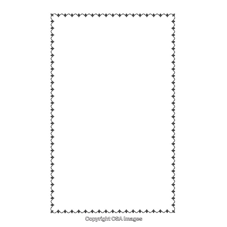 Elegant Black and White Border Design for Artistic and Decorative Use