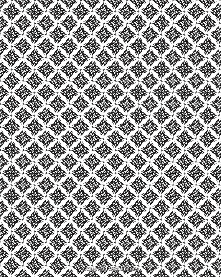 Seamless Black and White Floral Pattern for Elegant Design