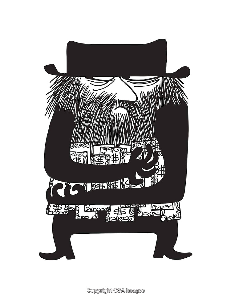 Black And White Artwork Featuring Whimsical Line Drawing