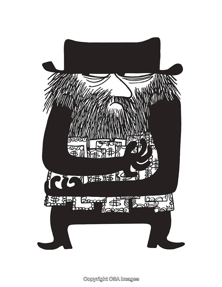 Black And White Artwork Featuring Whimsical Line Drawing