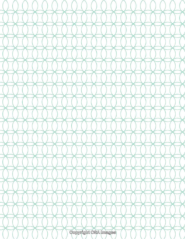 Abstract Geometric Blue Pattern on a White Background