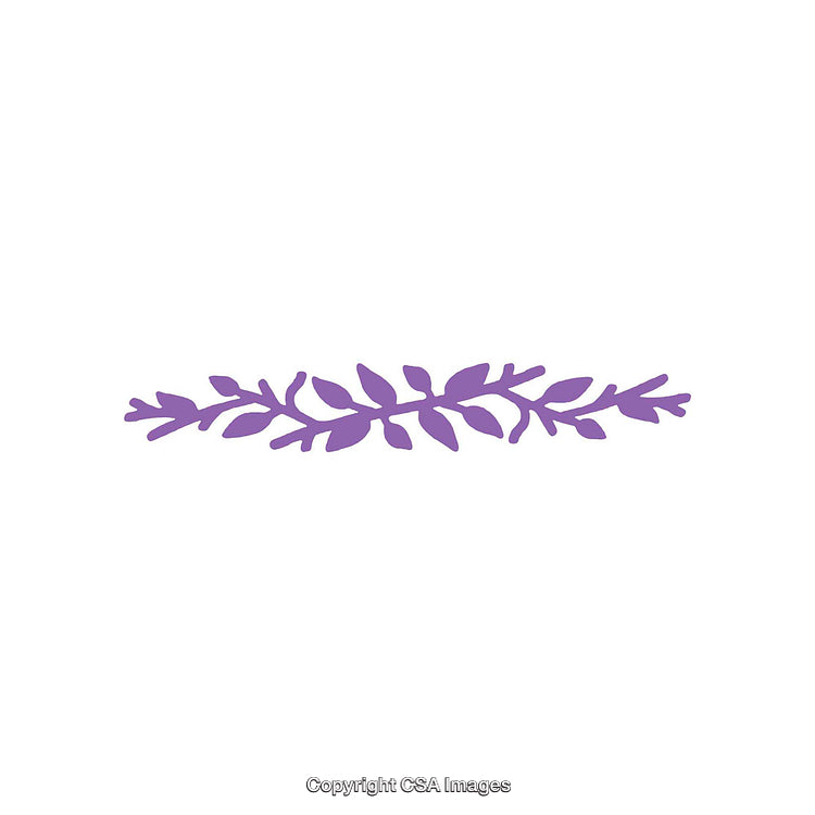 Purple Leaf Plant Branch Illustration on White Background