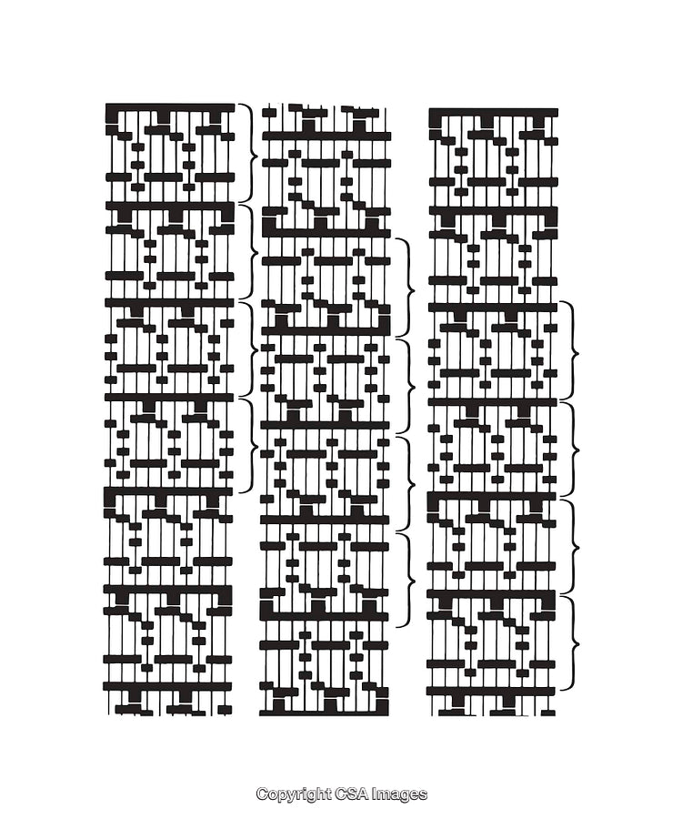 Black and White Line Art Illustration with Abstract Patterns and Shapes