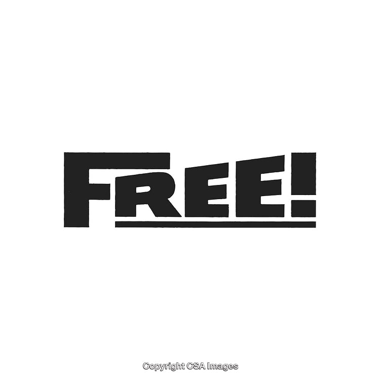 Bold Graphic Design Featuring the Word 'Free' in Monochrome Typography