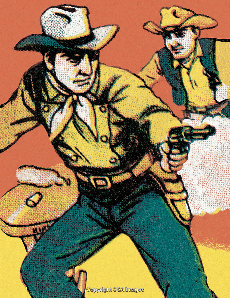 Two Cowboys with Guns