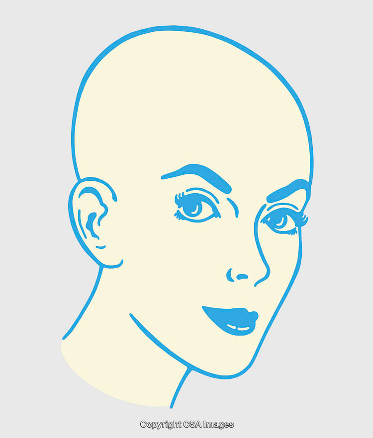 Minimalist Line Art Illustration of a Woman's Face in Modern Style