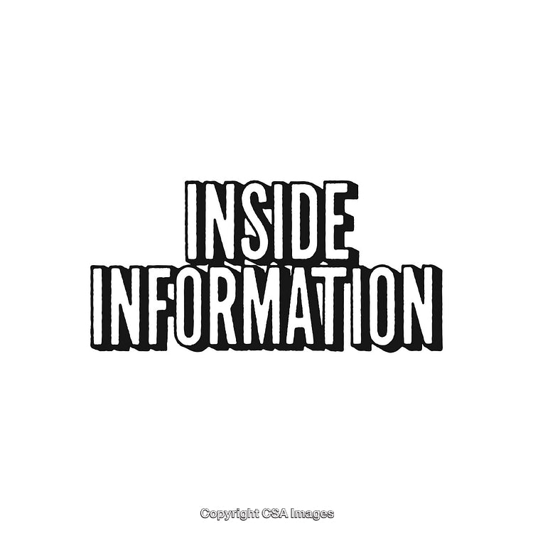 Bold Text Design Displaying the Phrase Inside Information in Black Letters