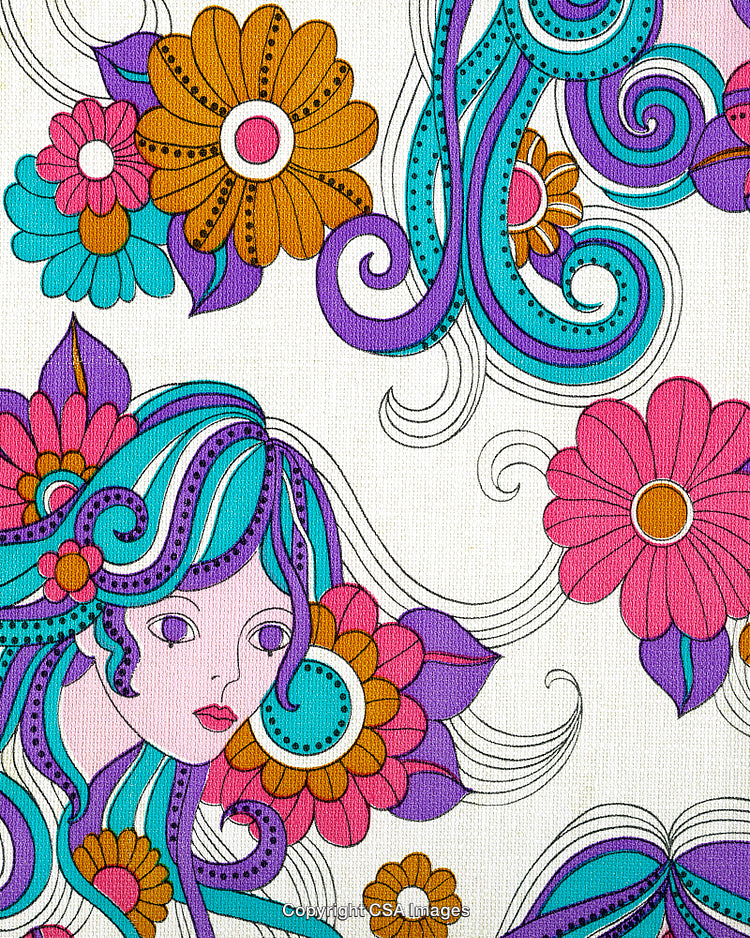 Woman with Colorful Hair