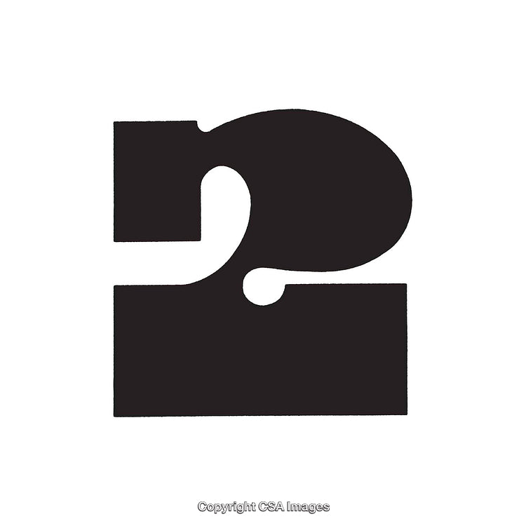 Bold Serif Number Two in Black Featuring Unique Design