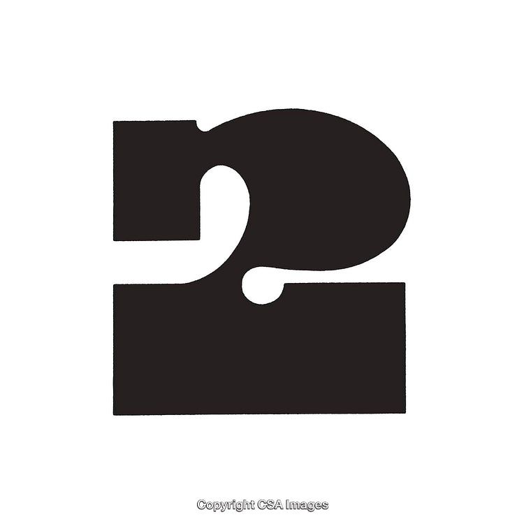 Bold Serif Number Two in Black Featuring Unique Design