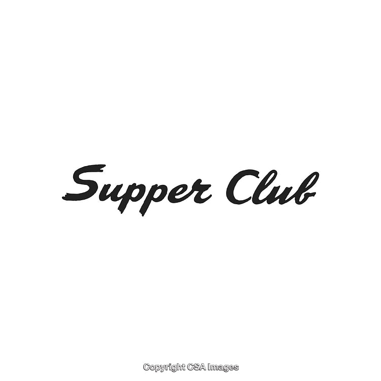 Elegant Supper Club Logo With Stylish Typography Design