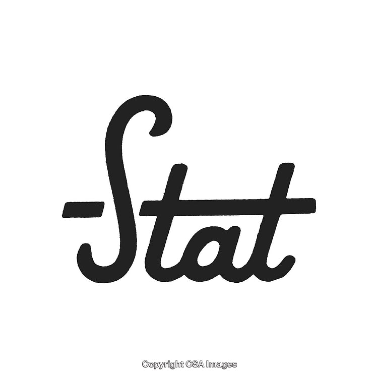 Stylized Script Text Displaying the Word 'Stat' in Artistic Typography