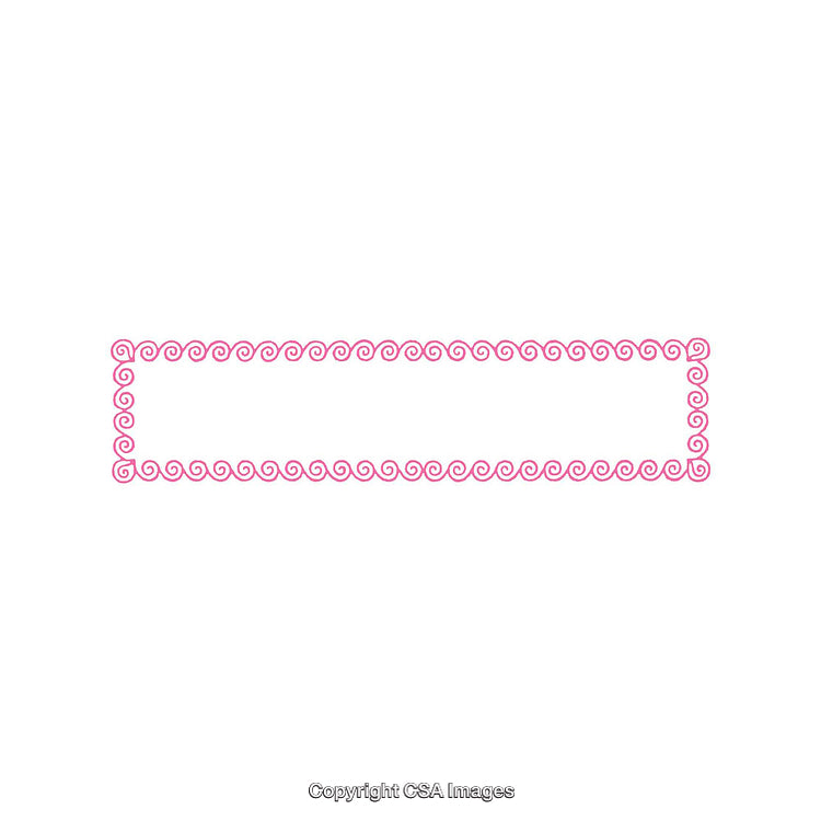 Elegant Pink Swirl Design Border for Creative and Artistic Creations