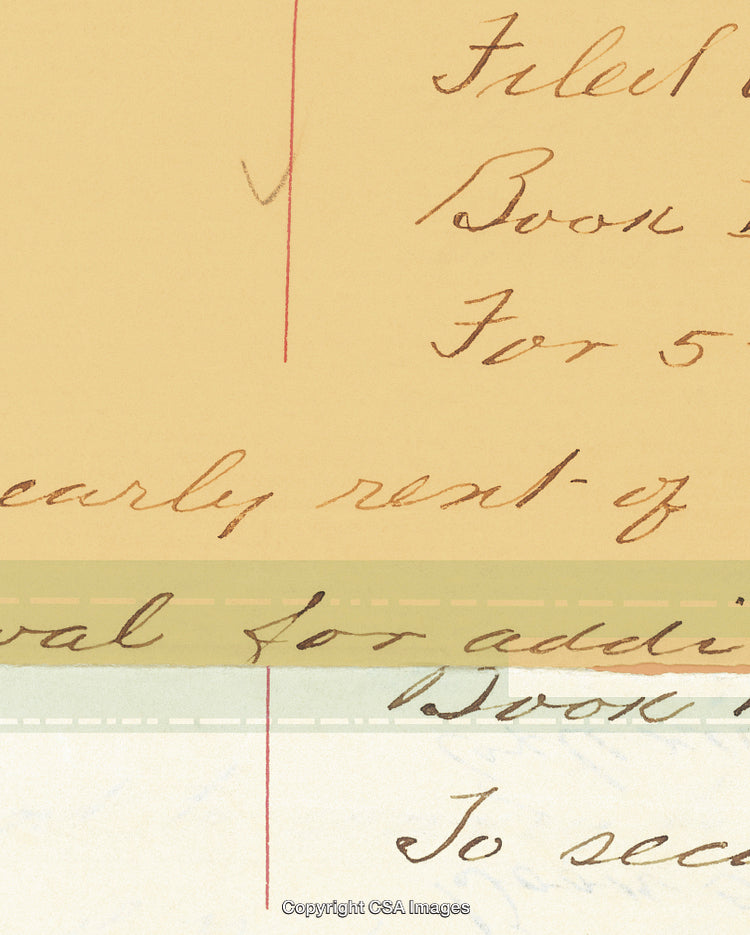 Antique Handwritten Text on Vintage Aged Paper with Elegant Typography