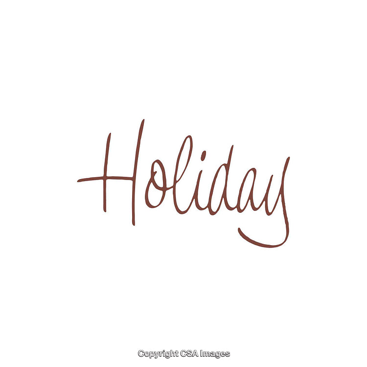 Handwritten Script Representing the Concept of Holiday and Celebration