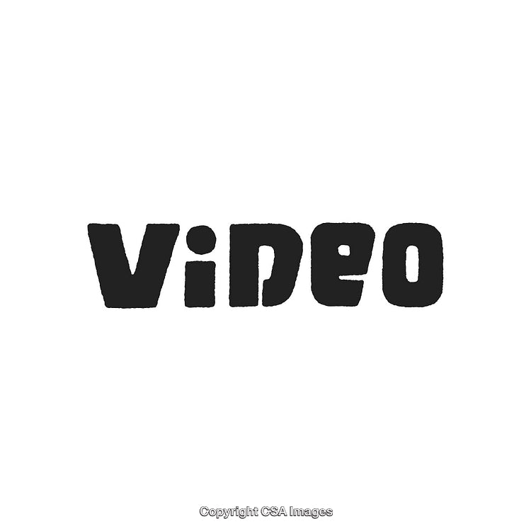 Bold Black Video Text on a Plain White Background Design