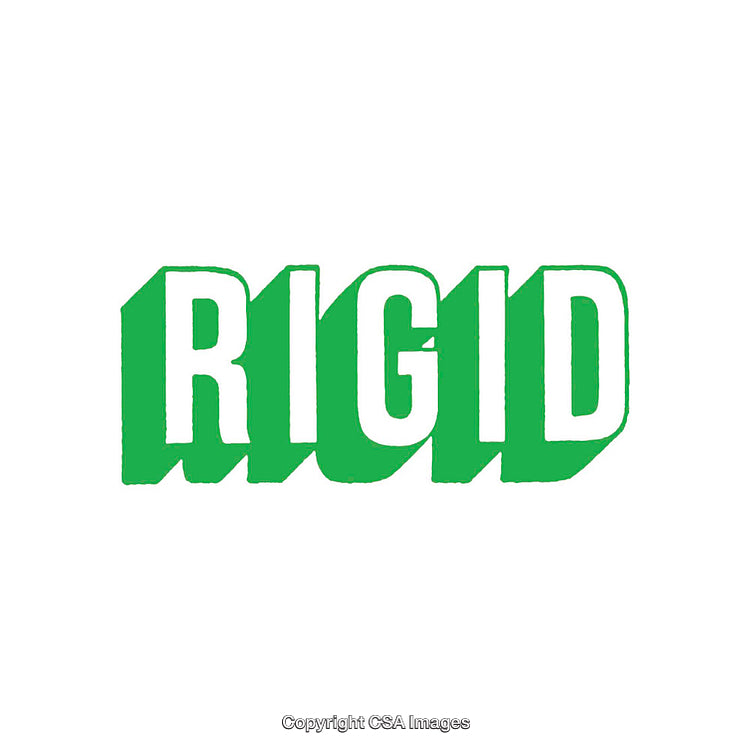 Bold Green Rigid Text Design in a Minimalist Style
