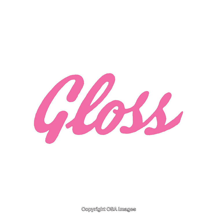 Stylish Glossy Pink Text on Clean White Background